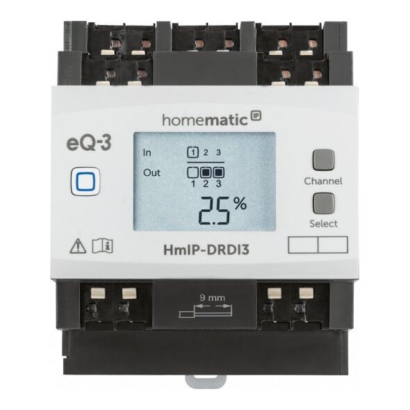 HomeMatic IP Homematic IP Dimmaktor für Hutschienenmontage – 3-fach