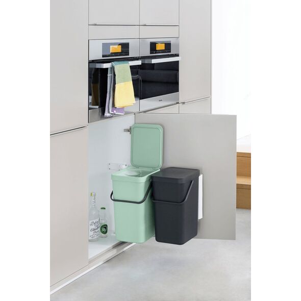 Kosz na śmieci Brabantia Kosz szafkowy Sort&Go 2x16l Jade Green/ Grey 214462