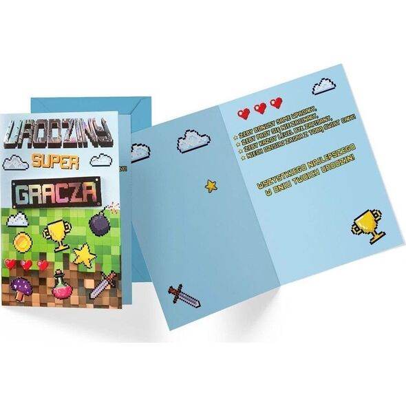 KUKARTKA Karnet Urodziny super gracza