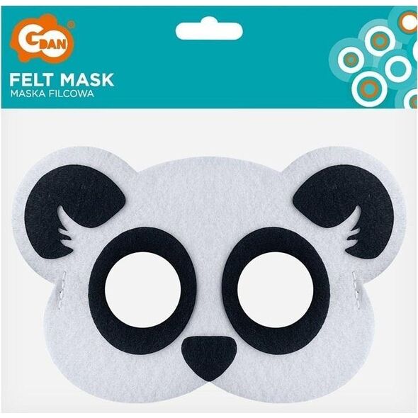 GoDan Maska filcowa panda 19x12cm