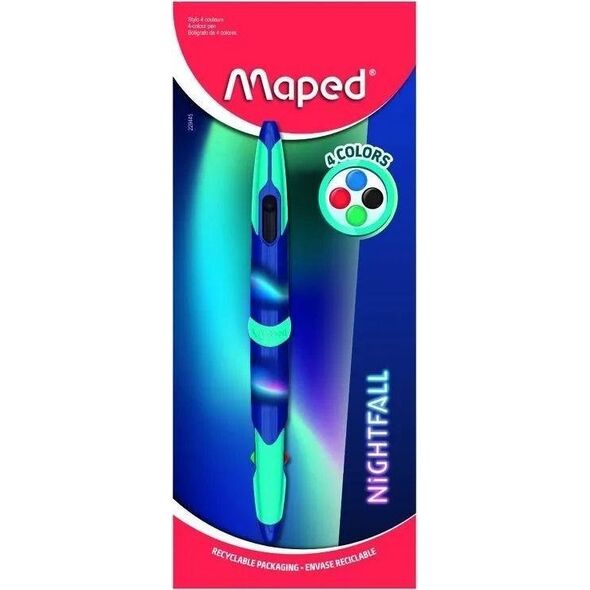 Maped Długopis dwustronny Nightfall Twin Tip 4 kolory