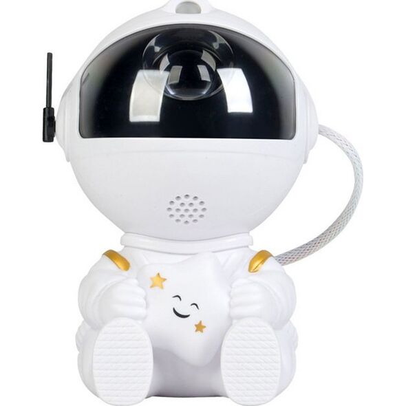 LeanToys Projektor Astronauta Z Gwiazdą LED USB Pilot Sterujący
