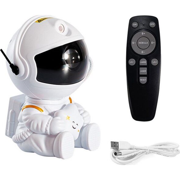 LeanToys Projektor Astronauta Z Gwiazdą LED USB Pilot Sterujący