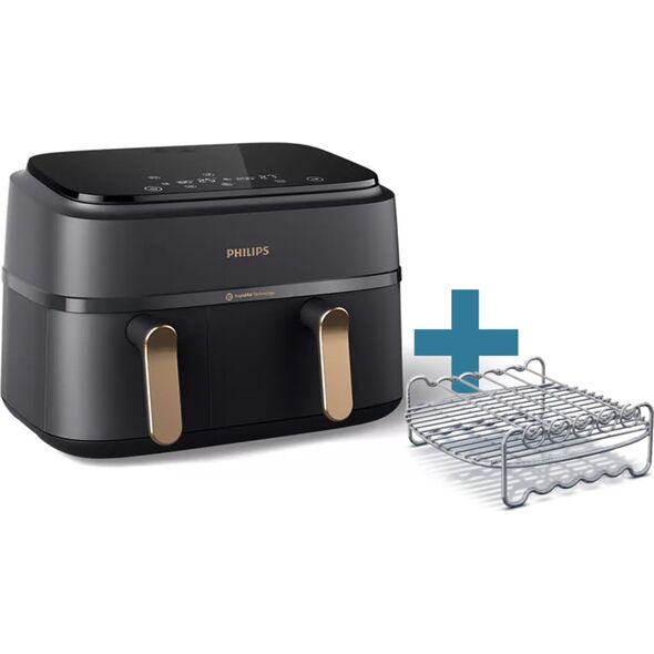 Frytkownica beztłuszczowa Philips Philips NA352/04 3000 Series Doppel-Heißluftfritteuse schw