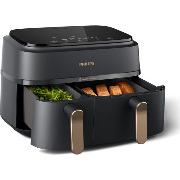 Frytkownica beztłuszczowa Philips Philips NA352/04 3000 Series Doppel-Heißluftfritteuse schw