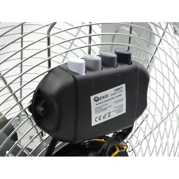 Wentylator Geko WENTYLATOR PODŁOGOWY 45CM STAL INOX (1) G80471 GEKO