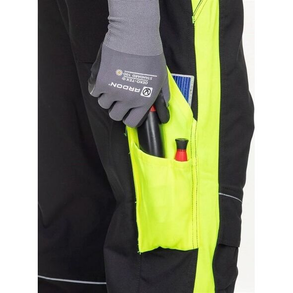 Ardon NEON H6471 - spodnie zimowe do pasa z kieszenią na nakolannki M