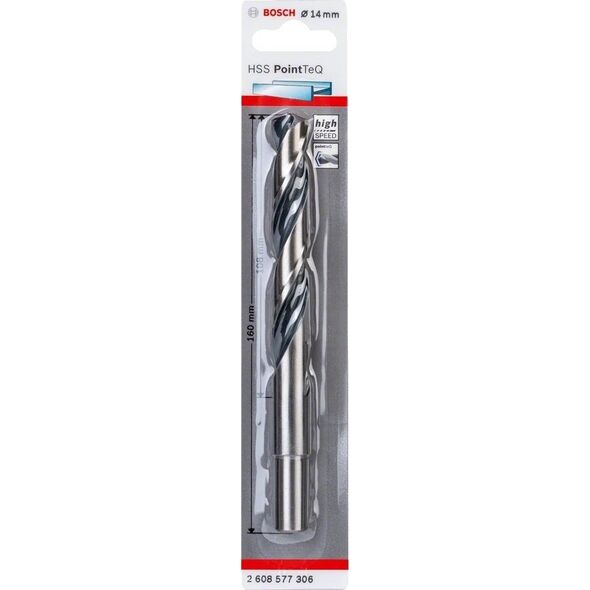 Wiertło Bosch Bosch HSS twist drill PointTeQ DIN338, O 14mm (working length 108mm, reduced shank)