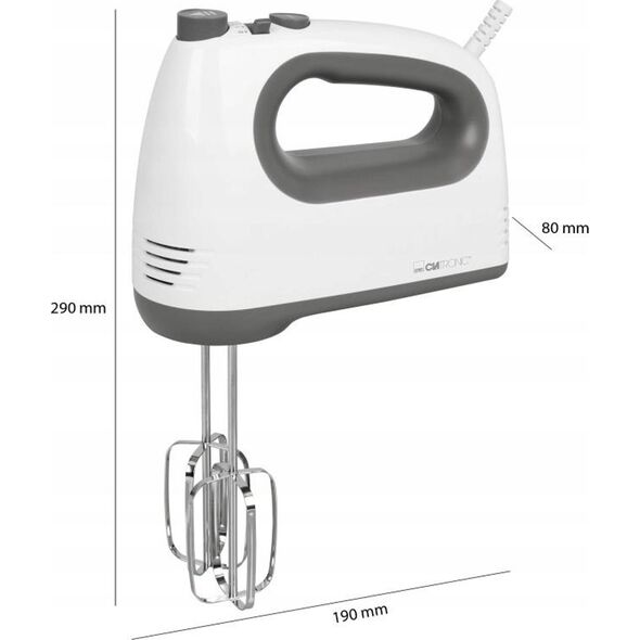 Mikser Clatronic Clatronic HM 3775, hand mixer (white/grey)