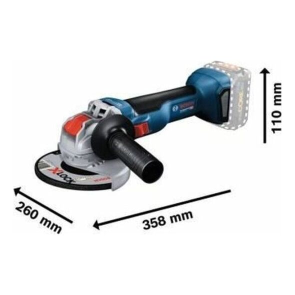 Szlifierka Bosch Bosch X-LOCK cordless angle grinder GWX 18V-10 Professional solo, 18V (blue/black, without battery and charger)