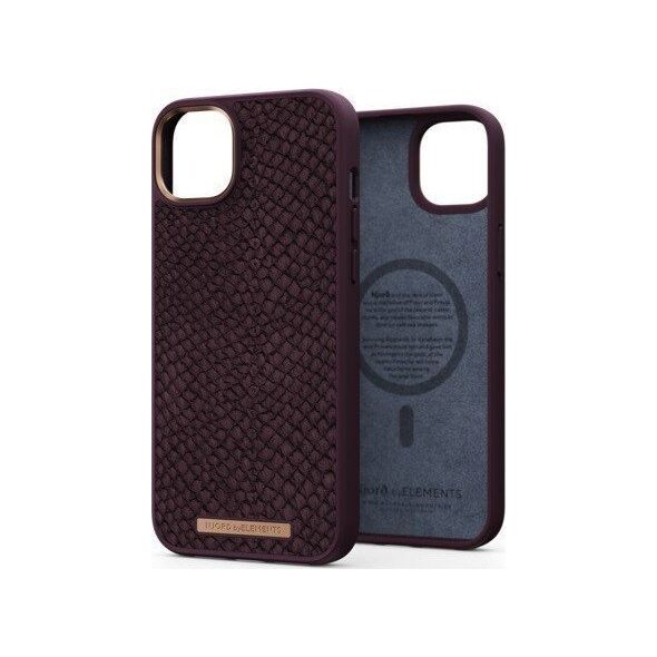 Njord by Elements Njord by Elements Etui ze skóry łososia do iPhone 14 Plus rdzawy
