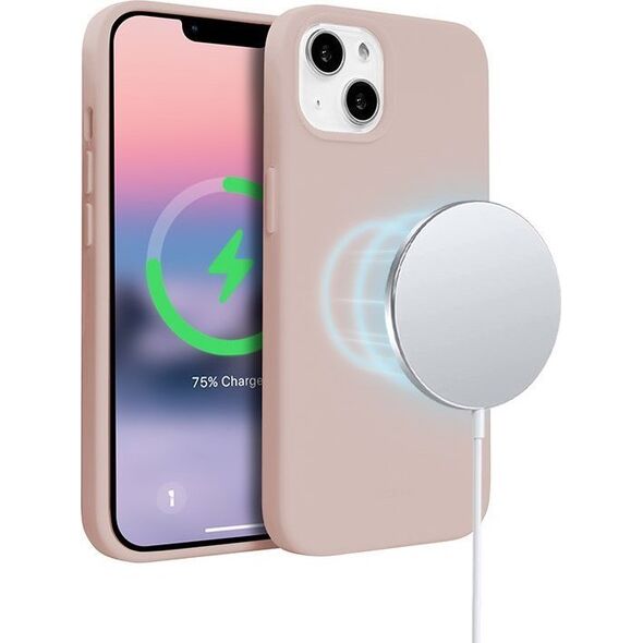 Crong Crong Color Cover Magnetic - Etui iPhone 14 MagSafe (piaskowy róż)