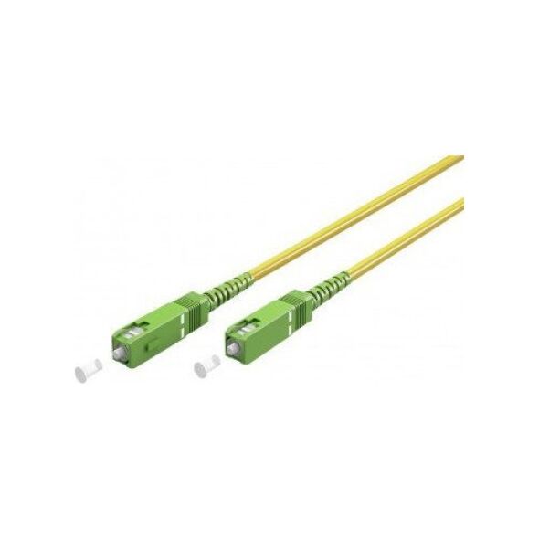 Goobay Kabel światłowodowy (FTTH), Singlemode (OS2) Yellow, Żółty (Simplex), 25 m - Długość kabla 25 m