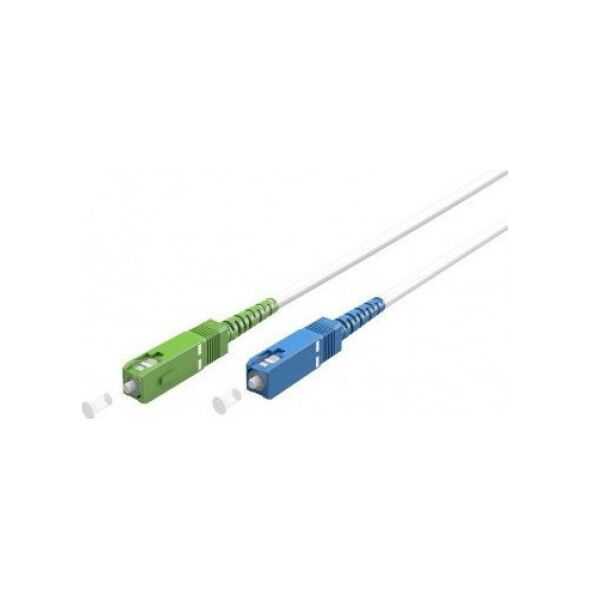 Goobay Kabel światłowodowy (FTTH), Singlemode (OS2) White, biały (Simplex), 5 m - Długość kabla 5 m