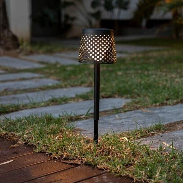 New Garden NEW GARDEN lampa ogrodowa GRETA SOLAR NEGRO 5in1 czarna