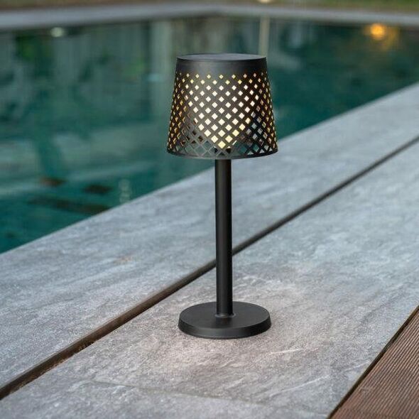 New Garden NEW GARDEN lampa ogrodowa GRETA SOLAR NEGRO 5in1 czarna