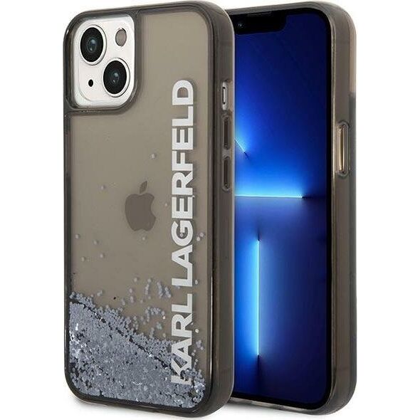 Karl Lagerfeld Etui Karl Lagerfeld KLHCP14SLCKVK Apple iPhone 14 czarny/black hardcase Liquid Glitter Elong