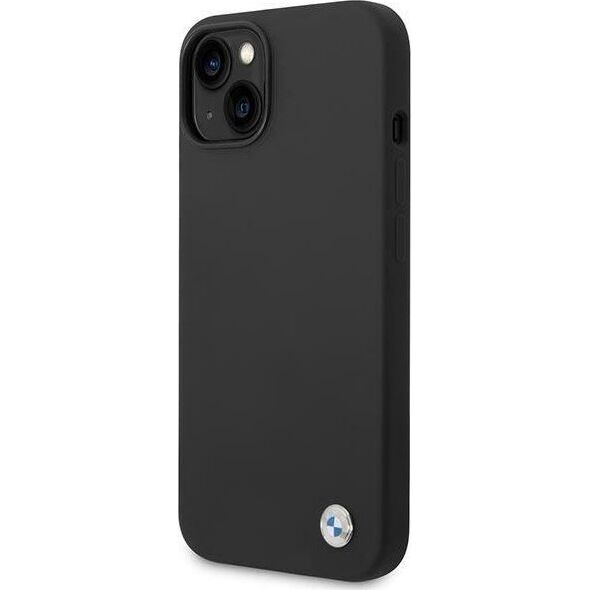 BMW Etui BMW BMHCP14MSILBK iPhone 14 Plus 6,7" czarny/black Silicone Metal Logo