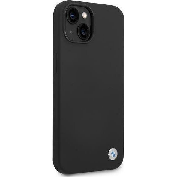 BMW Etui BMW BMHCP14MSILBK iPhone 14 Plus 6,7" czarny/black Silicone Metal Logo