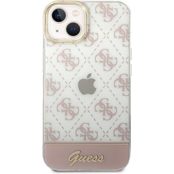Guess Etui Guess GUHCP14MHG4MHP Apple iPhone 14 Plus różowy/pink hardcase 4G Pattern Script