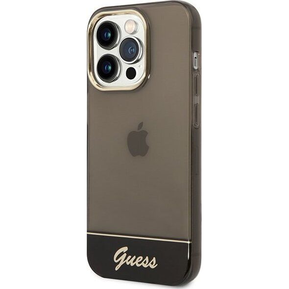 Guess Etui Guess GUHCP14LHGCOK Apple iPhone 14 Pro czarny/black hardcase Translucent