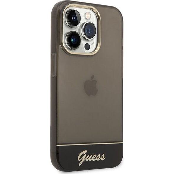 Guess Etui Guess GUHCP14LHGCOK Apple iPhone 14 Pro czarny/black hardcase Translucent