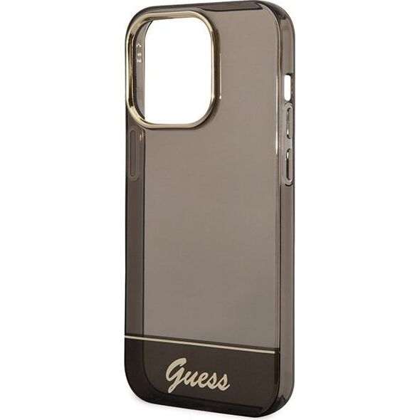 Guess Etui Guess GUHCP14LHGCOK Apple iPhone 14 Pro czarny/black hardcase Translucent