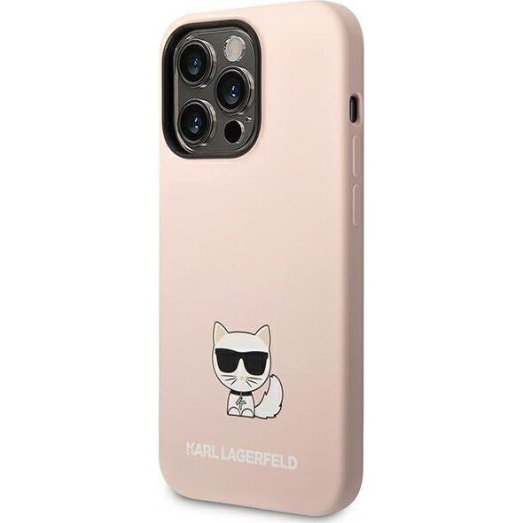 Karl Lagerfeld Etui Karl Lagerfeld KLHCP14LSLCTPI Apple iPhone 14 Pro hardcase jasnoróżowy/light pink Silicone Choupette Body