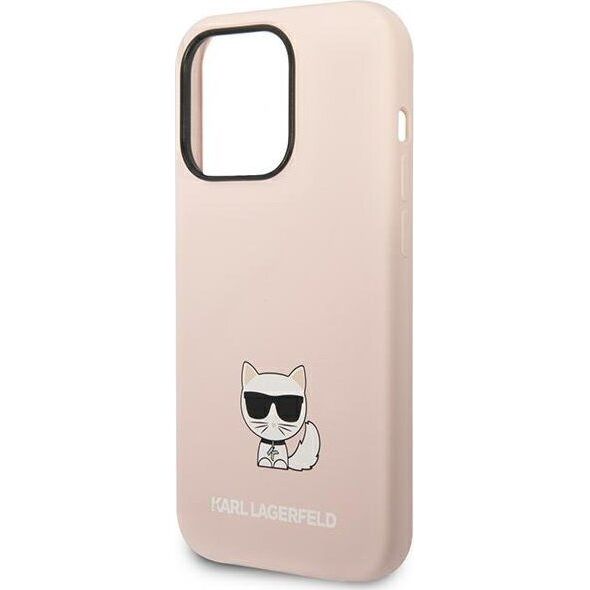 Karl Lagerfeld Etui Karl Lagerfeld KLHCP14LSLCTPI Apple iPhone 14 Pro hardcase jasnoróżowy/light pink Silicone Choupette Body
