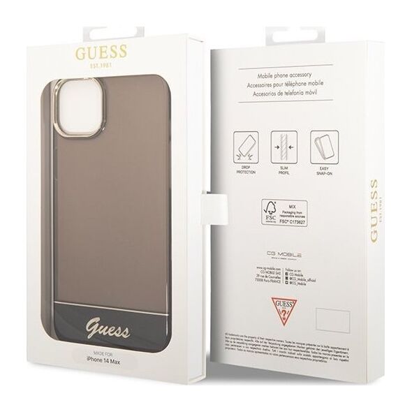 Guess Etui Guess GUHCP14MHGCOK Apple iPhone 14 Plus czarny/black hardcase Translucent
