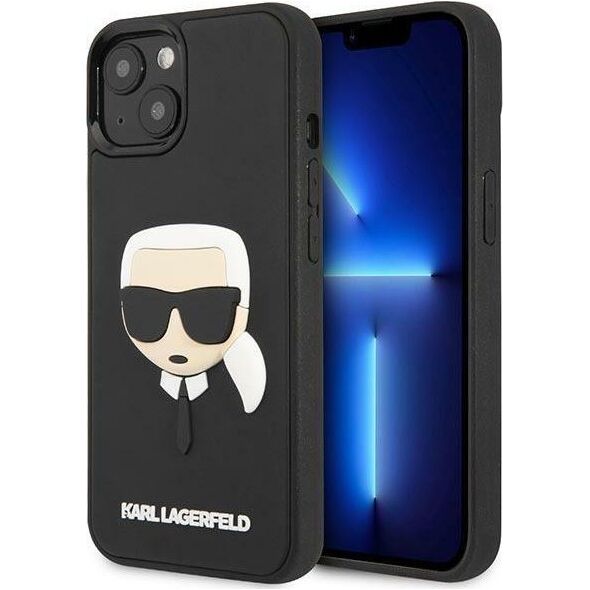 Karl Lagerfeld Etui Karl Lagerfeld KLHCP14MKH3DBK Apple iPhone 14 Plus czarny/black hardcase 3D Rubber Karl`s Head