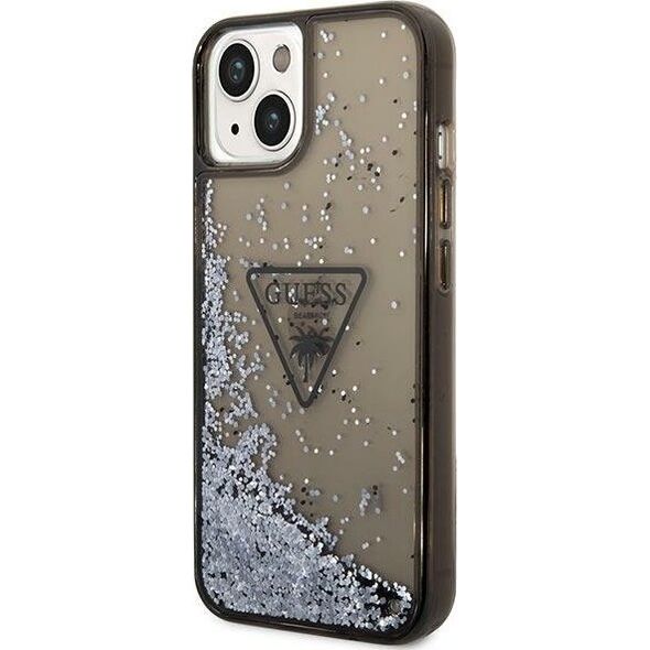 Guess Etui Guess GUHCP14MLFCTPK Apple iPhone 14 Plus czarny/black hardcase Liquid Glitter Palm Collection