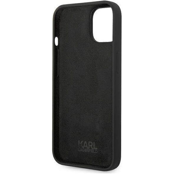 Karl Lagerfeld Etui Karl Lagerfeld KLHCP14MSLKHBK Apple iPhone 14 Plus hardcase czarny/black Silicone Karl`s Head