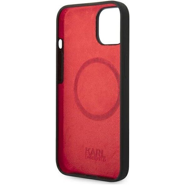 Karl Lagerfeld Etui Karl Lagerfeld KLHMP14MSLCHBK Apple iPhone 14 Plus hardcase czarny/black Silicone Choupette Head Magsafe