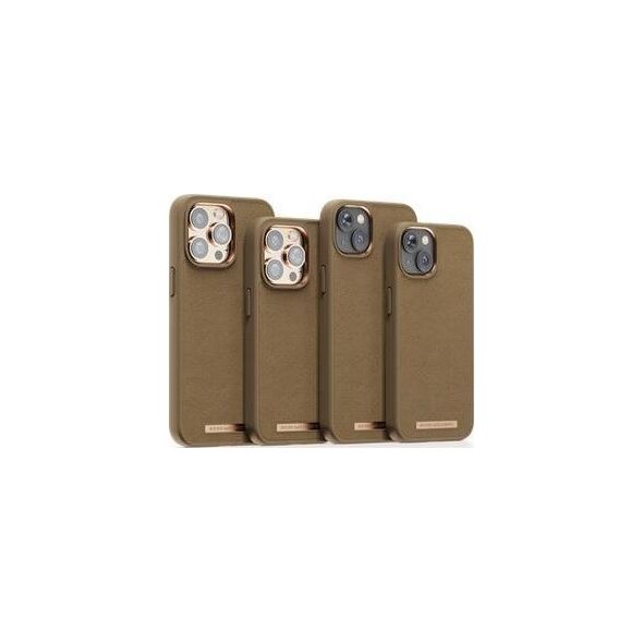Njord by Elements Etui zamszowe do iPhone 14 Pro Max Camel Comfort+