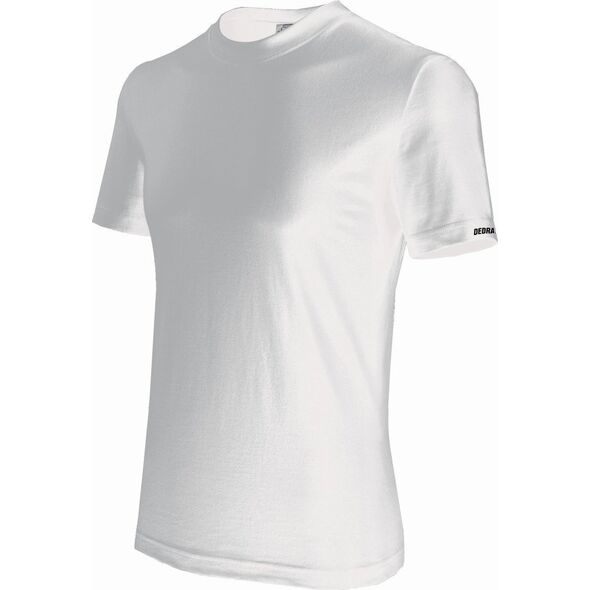 Dedra Koszulka męska T-shirt S, biała, 100% bawełna
