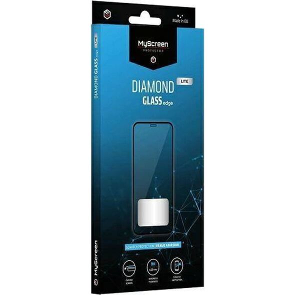 MyScreen Protector Oppo Reno7 Lite/8 Lite - Szkło hartowane na lekko zaokrąglone ekrany DIAMOND GLASS LITE edge FULL GLUE
