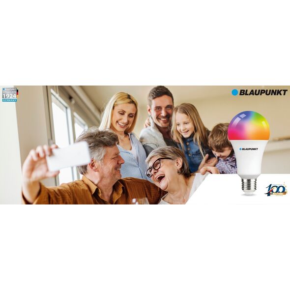 Blaupunkt Blaupunkt Żarówka LED E27 9W Smart WIFI 3000K-6500K Multicolor