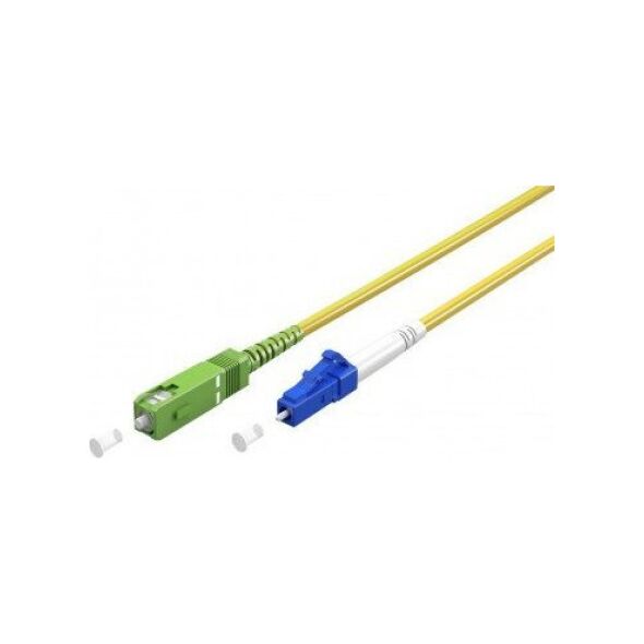 Goobay Kabel światłowodowy (FTTH), Singlemode (OS2) Yellow, Żółty (Simplex), 2 m - Długość kabla 2 m