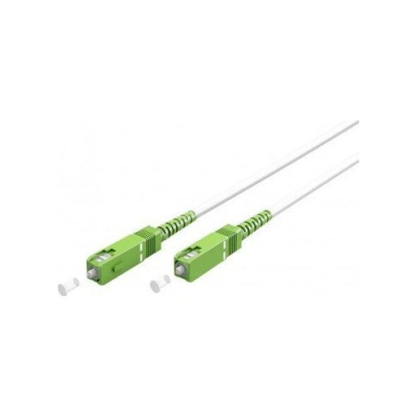Goobay Kabel światłowodowy (FTTH), Singlemode (OS2) White, biały (Simplex), 30 m - Długość kabla 30 m