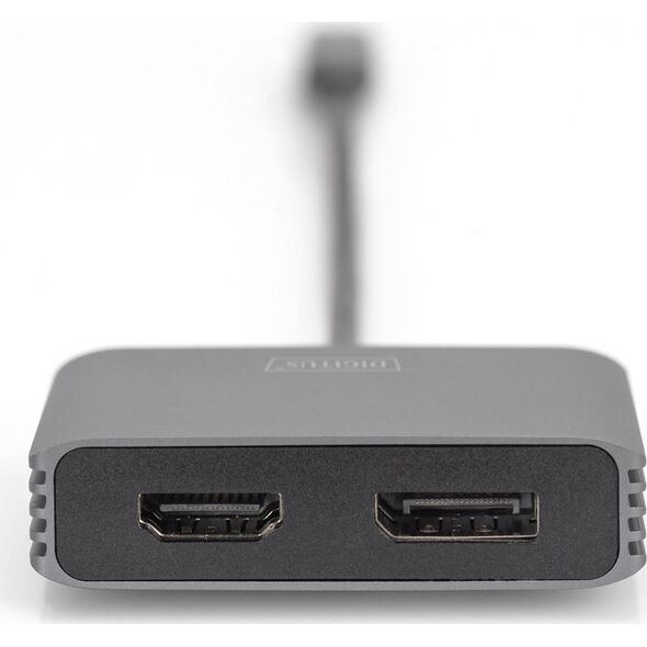 Adapter USB Digitus 0.2M USB-C - DP + HDMI ADAPTER 0.2M USB-C - DP + HDMI ADAPTER