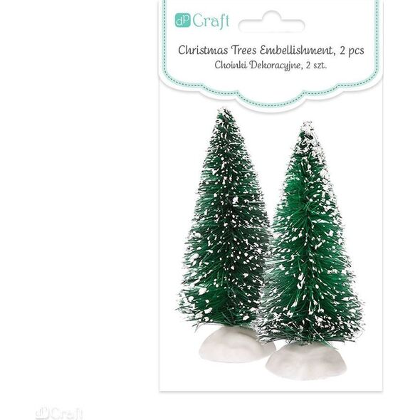 Dalprint Choinki dekoracyjne DPCRAFT 8cm 2szt. zielone
