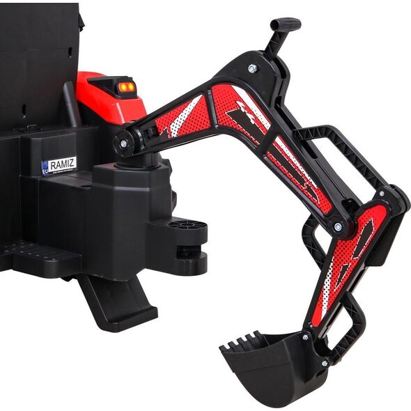 Ramiz Pojazd Traktor Z Przyczepą 720-T Czerwony