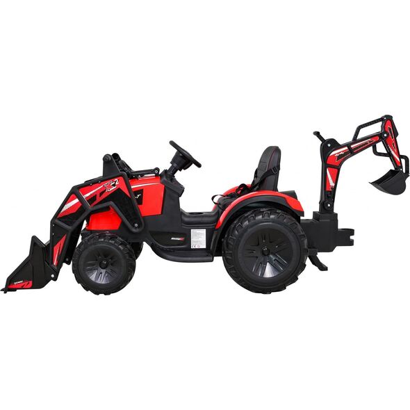 Ramiz Pojazd Traktor Z Przyczepą 720-T Czerwony