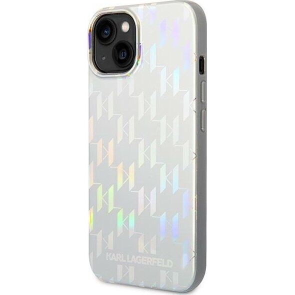 Karl Lagerfeld Karl Lagerfeld KLHCP14MLGMMSV3 iPhone 14 Plus 6,7" hardcase srebrny/silver Monogram Iridescent