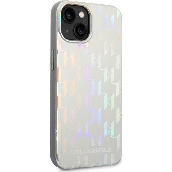 Karl Lagerfeld Karl Lagerfeld KLHCP14MLGMMSV3 iPhone 14 Plus 6,7" hardcase srebrny/silver Monogram Iridescent