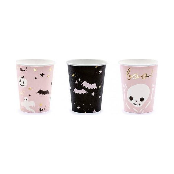 PartyDeco Kubeczki Boo!, mix, 220ml one size