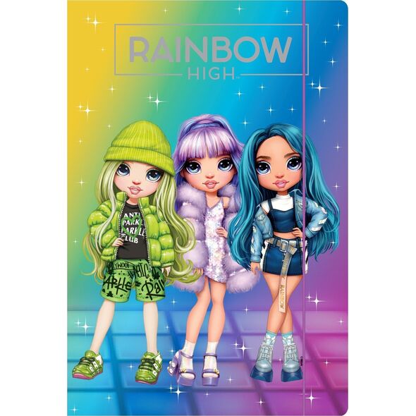 Astra Teczka z gumką A4 Rainbow High Astra