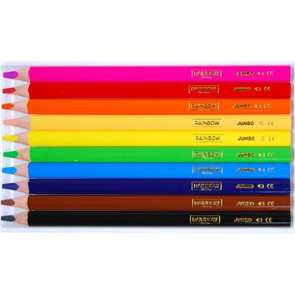 Astra Kredki ołówkowe jumbo 10 kolorów Rainbow High Astra