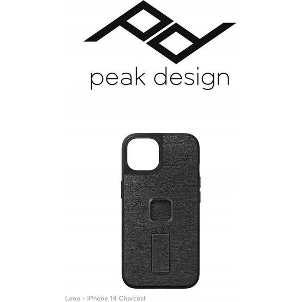 Peak Design Peak Design Mobile Etui Everyday Case Loop iPhone 14 - Grafitowe